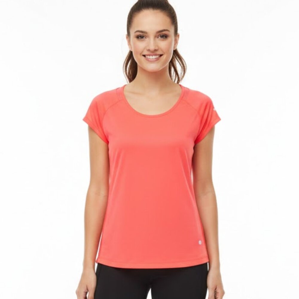 C9 Champion Women’s Run Short Sleeve Active T-Shirt  Hotline Orange